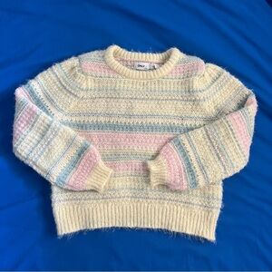 Pastel Striped Knit Sweater